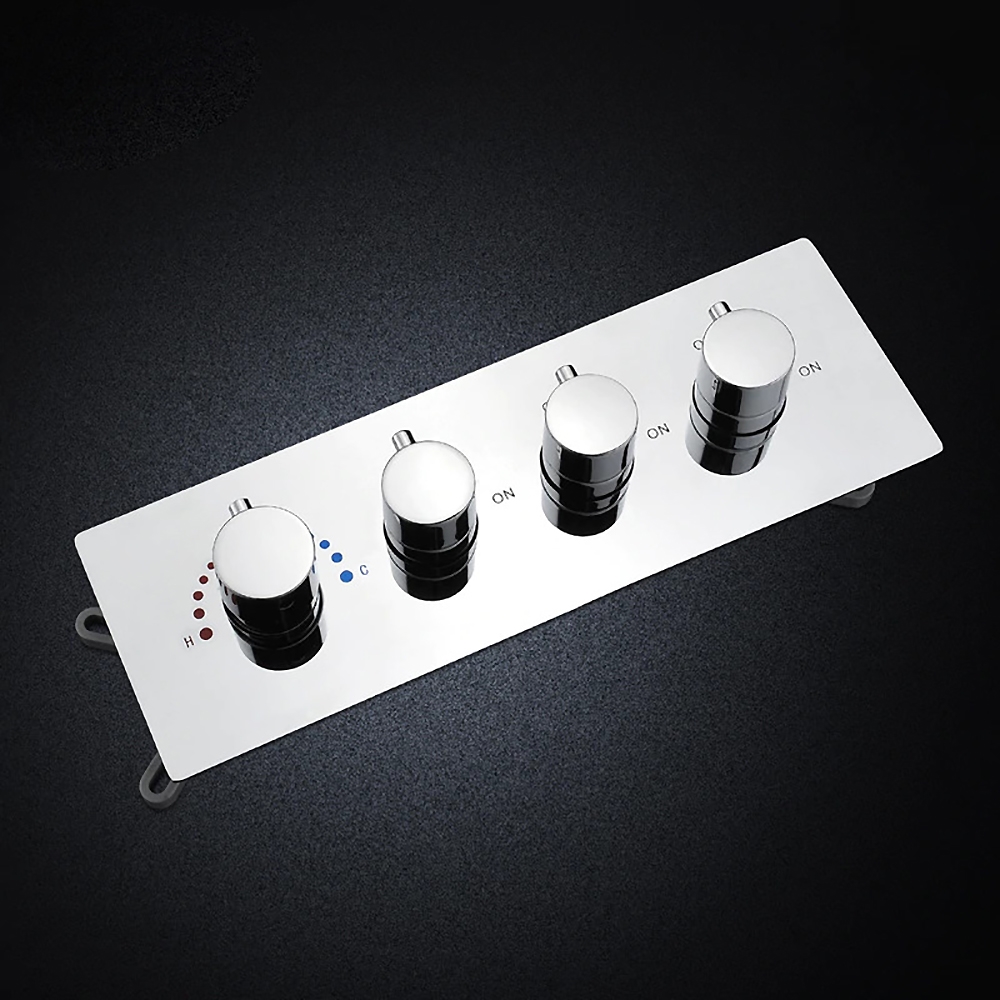 Fontana Shower Mixer Tap Temperature Control Shower Switch Brass Concealed Faucets Diverter Mixing Thermostatic Mixing Valve